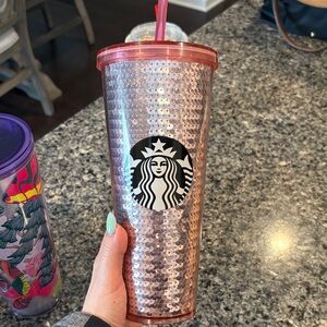 Starbucks Rose Sequin Tumbler